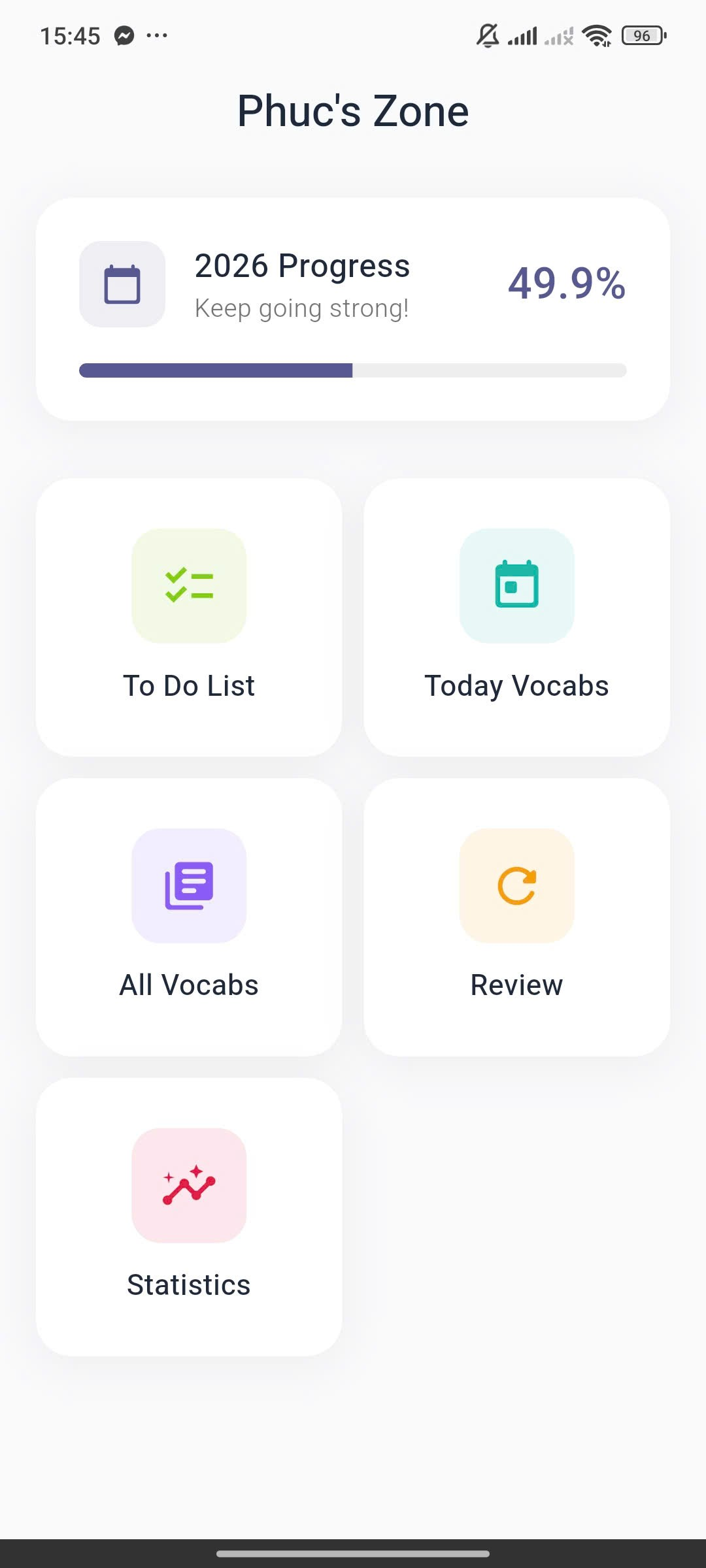 Mobile App - Giao diện chính